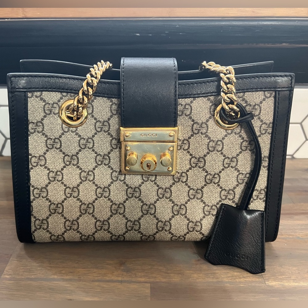 Gucci Padlock small GG shoulder bag